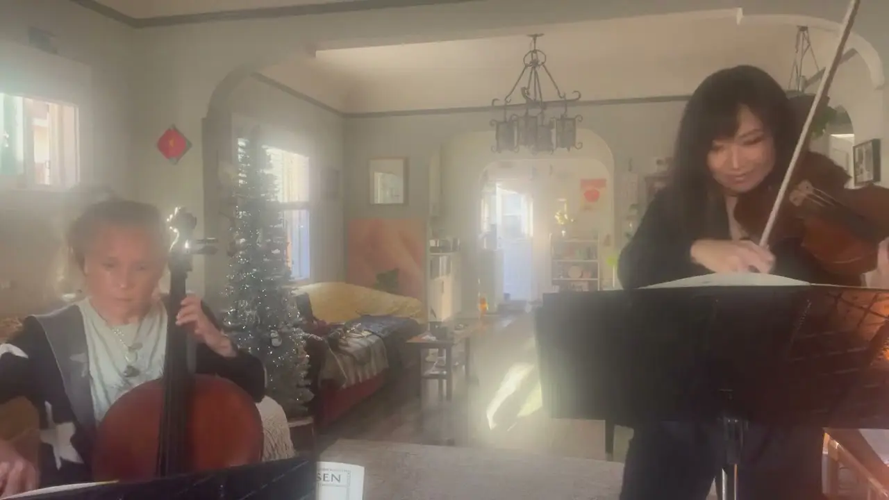 Halvorsen Passacaglia Duo Hope Easton & Ellen Jung